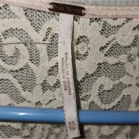 NWT Free People Pearl Lace Long Sleeve Romantic Date Night Mini Dress Women's XS - Picture 9 of 9